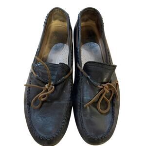 Frye Lewis Tie All Leather Loafer Men's Shoes Size 9 Black